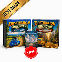 Destination Unknown Adventure Bundle: Urban Explorer plus Rural Explorer plus FREE Activity Expansion — best value