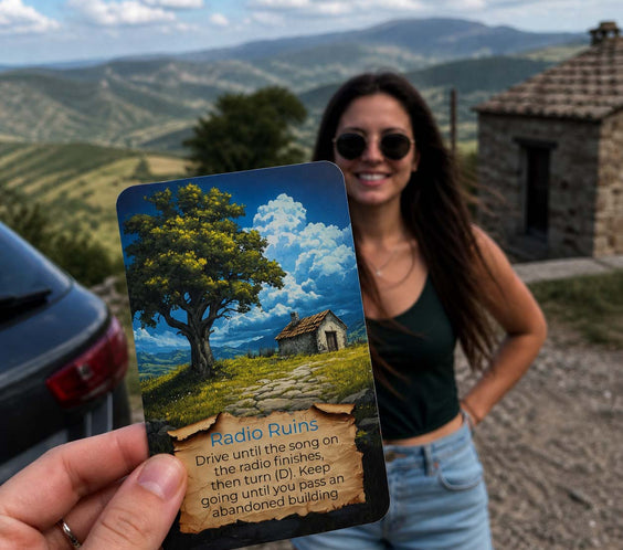 Discover hidden ruins and unexpected places with Destination Unknown adventure cards