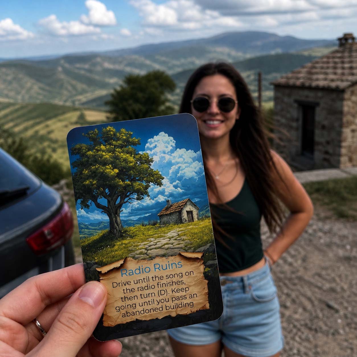 Discover hidden ruins and unexpected places with Destination Unknown adventure cards