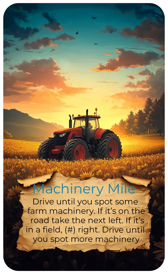 Machinery Mile card from Rural Explorer