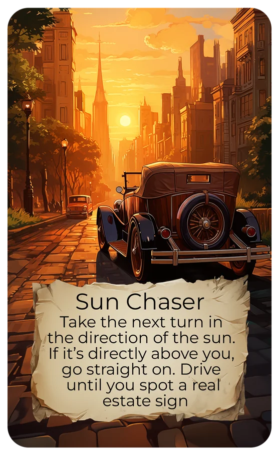 Sun Chaser card from Urban Explorer